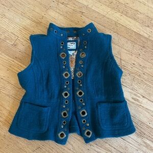 Tria 100% wool vintage vest
